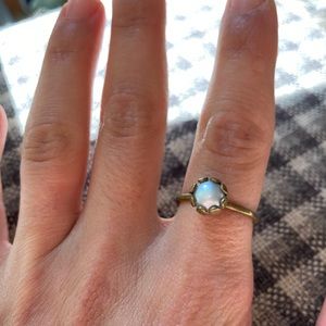 Brass and Mother of Pearl Ring